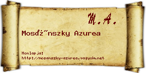 Mosánszky Azurea névjegykártya